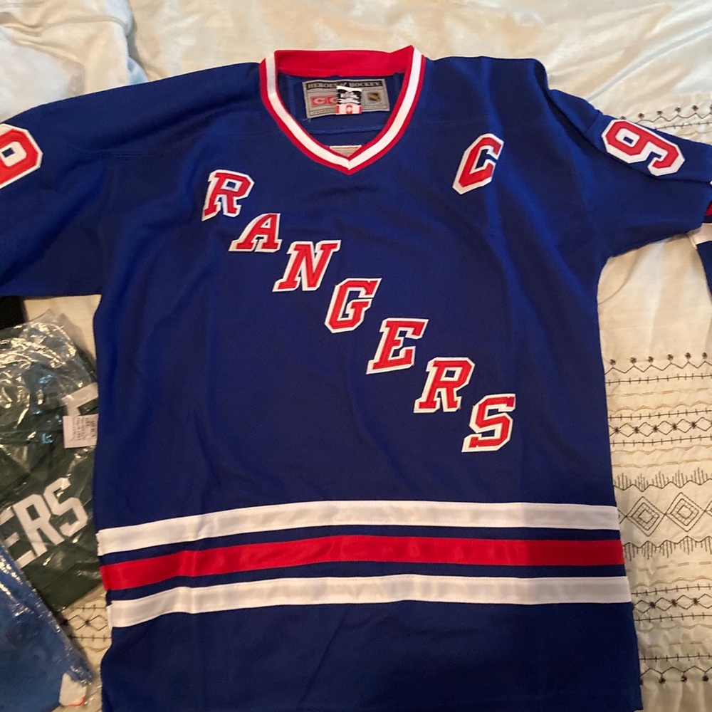 The GOAT Wayne Gretzky Rangers Jersey